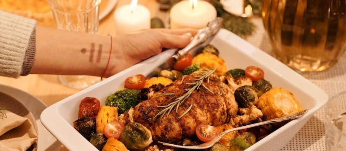 plato navideño