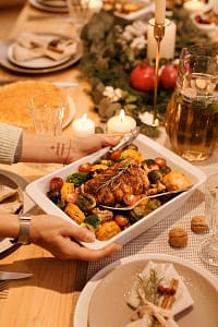 plato navideño